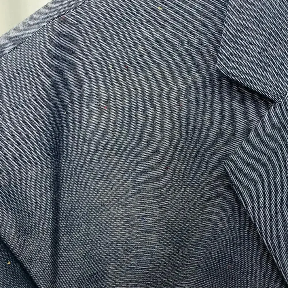 Oak Hill Blazer Mens 3XL 54R 56R Blue Speckled Cotton Sport Coat DXL